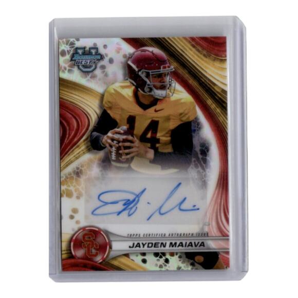 Jayden Maiava USC 2024 Best of Bowman Autograph Card #BDA-JMA - Picture 1 of 2